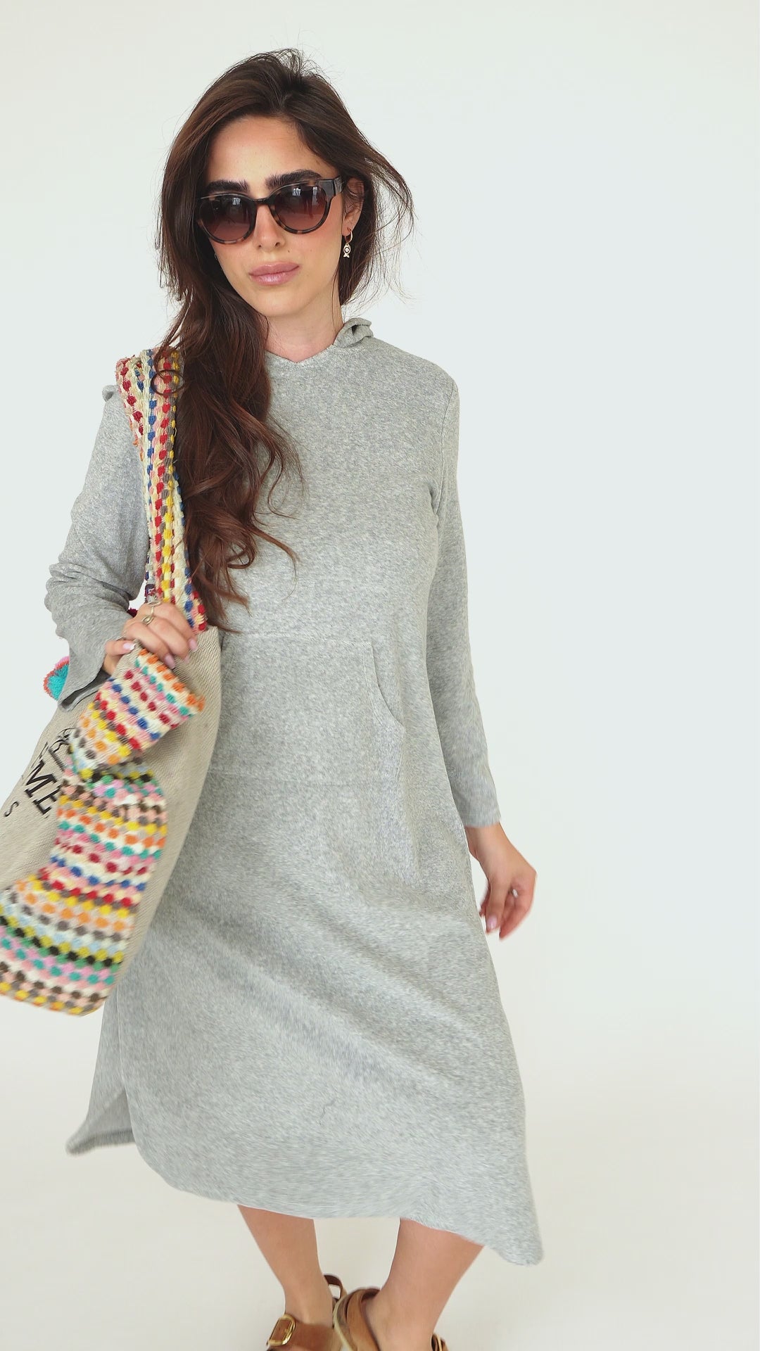 PLC Terry Grey Pullover Dress