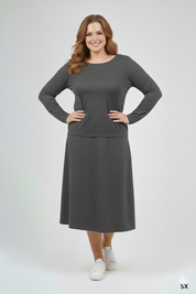 Dalia Top - Heather Grey