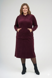 Riva Top with Hood - Burgundy