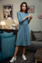 Load image into Gallery viewer, TEAL SWING DRESS