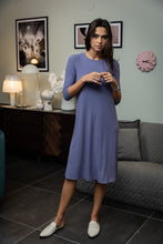 Load image into Gallery viewer, BLUE VIOLET SWING DRESS